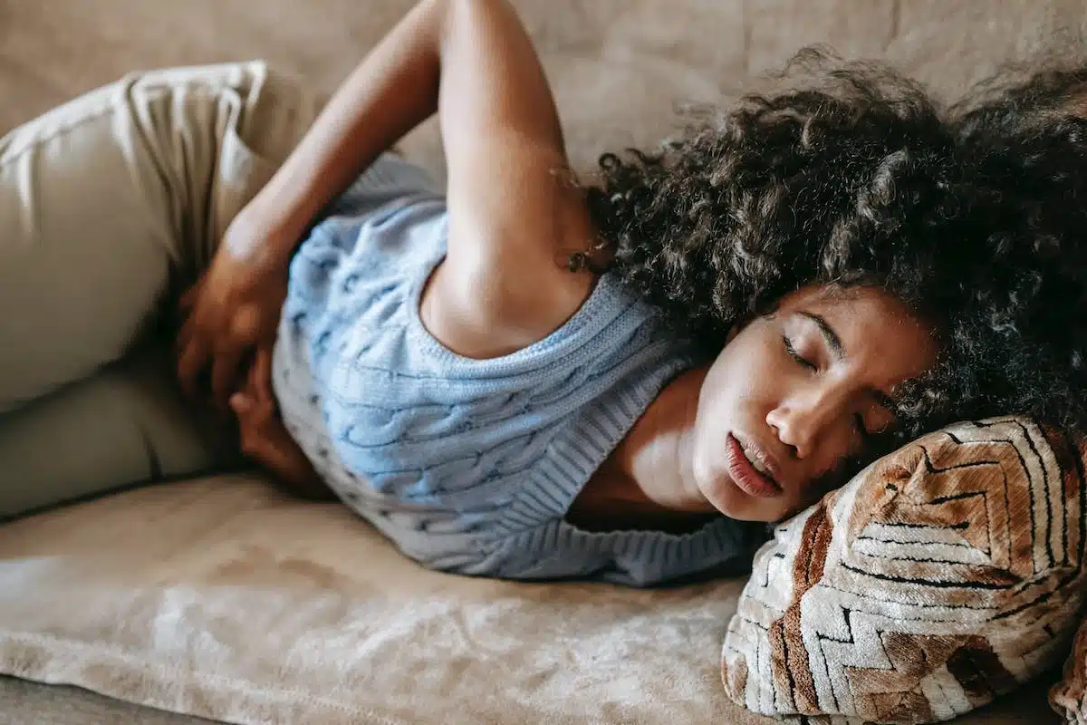 femme douleur
