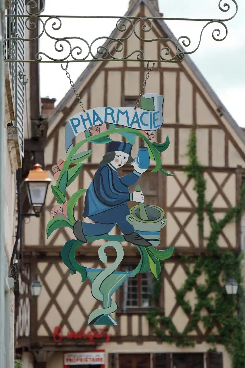 enseigne d'une pharmacie